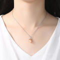 18K Gold Plated 925 Sterling Silver Freshwater Pearl Pendant Necklaces